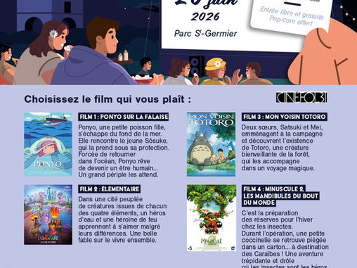 Ciné plein air 2026 : choisissez le film !