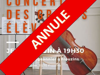 Concert annulé