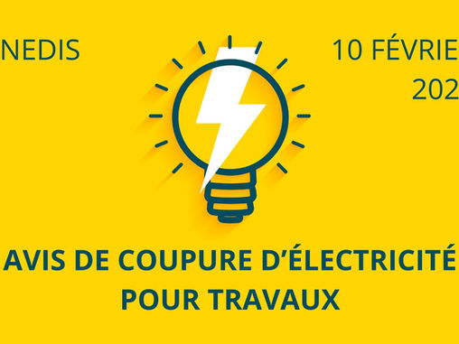 Coupure d’électricité prévue le 10/02/2026