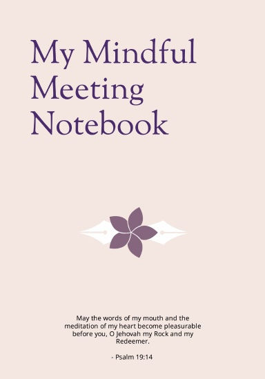 My Mindful Meeting Notebook