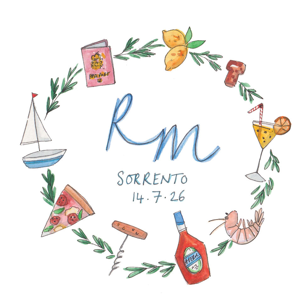 Custom couple's logo