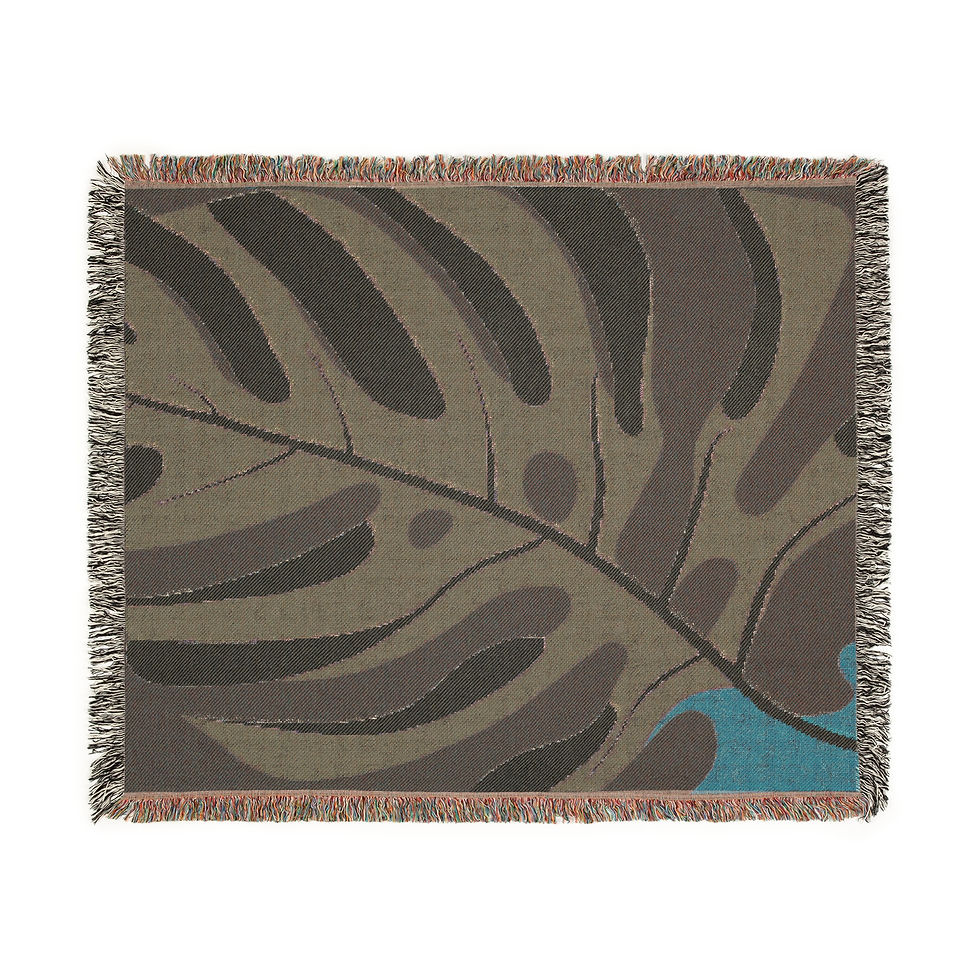Thumbnail: Monstera Woven Blanket