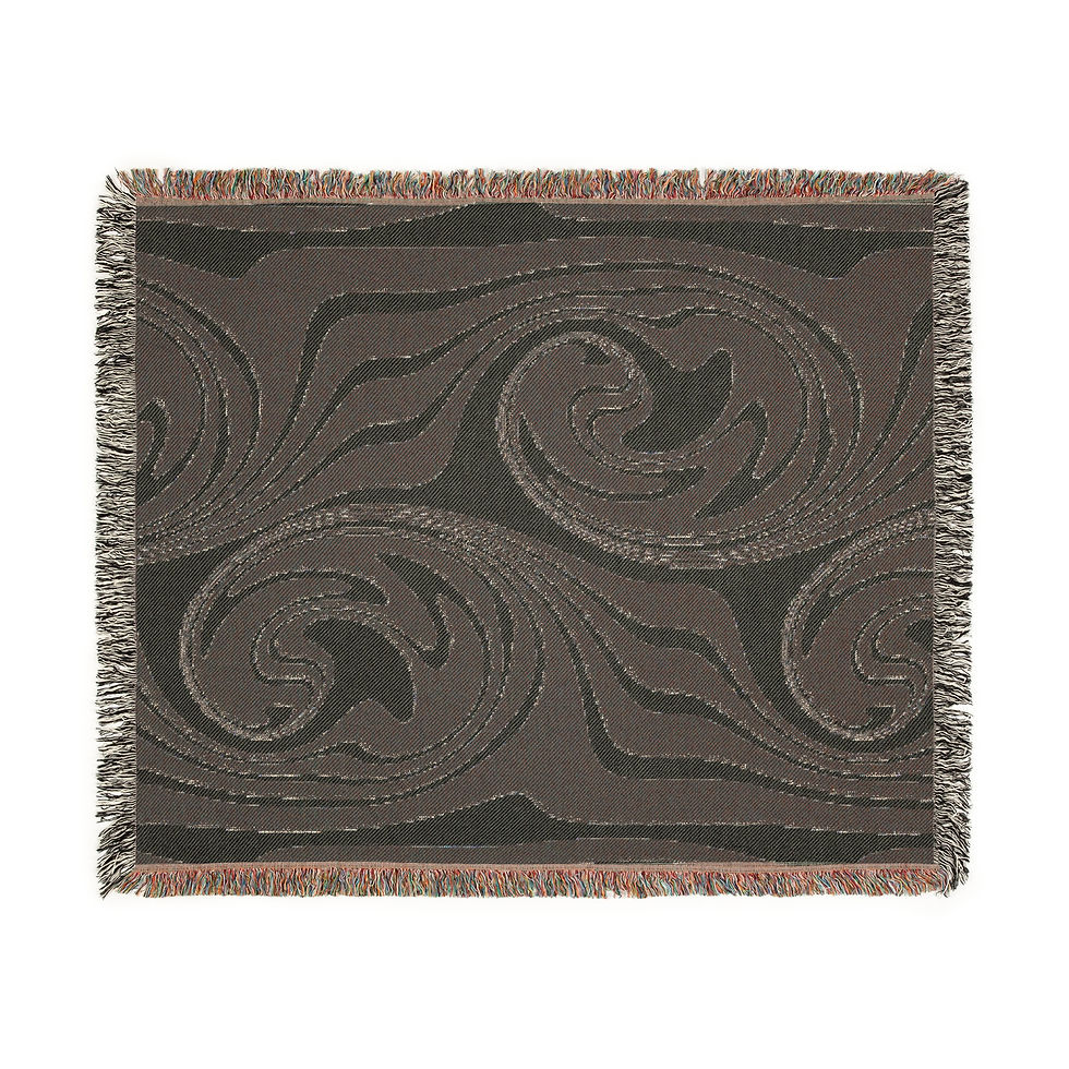 Thumbnail: Bold Swirl Woven Blanket