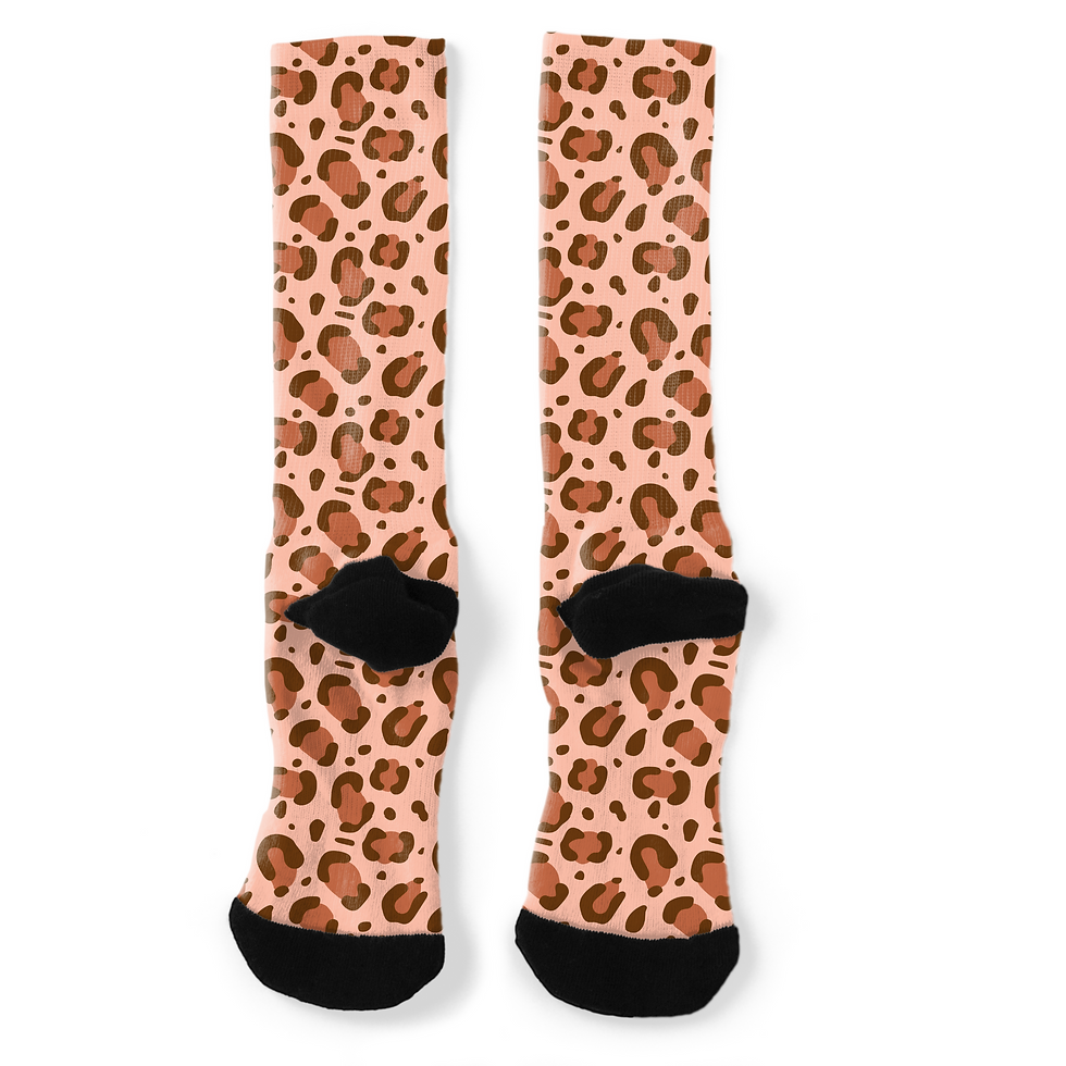 Animal Print Crew Socks