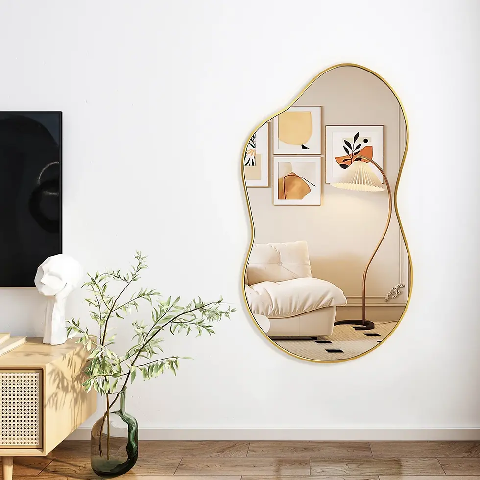 Organic-Gold Accent Mirror