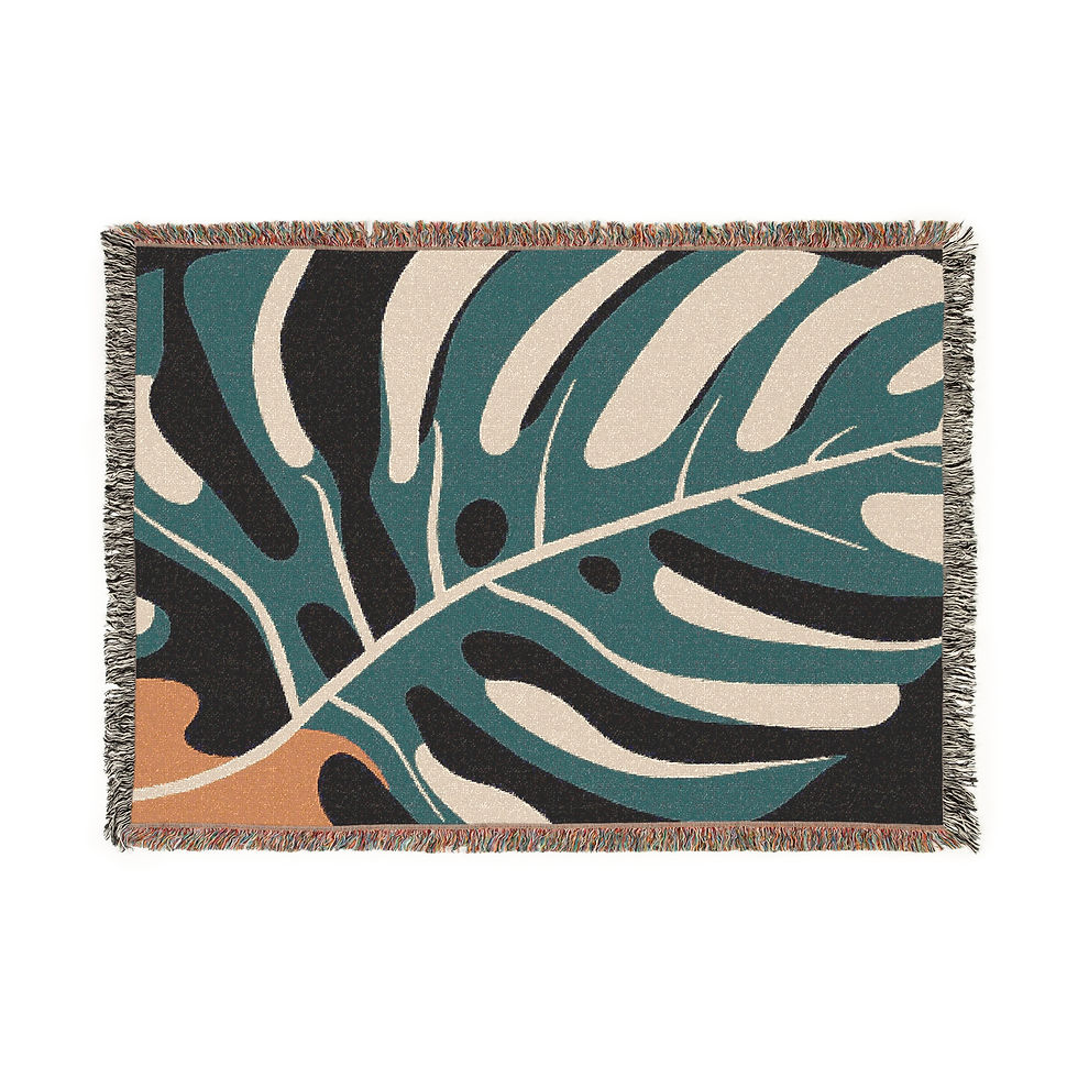 Thumbnail: Monstera Woven Blanket