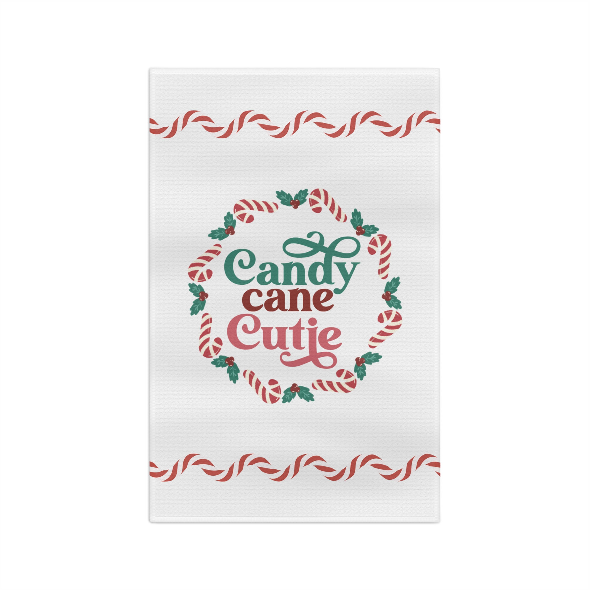 Candy Cane Cutie Tea Towel