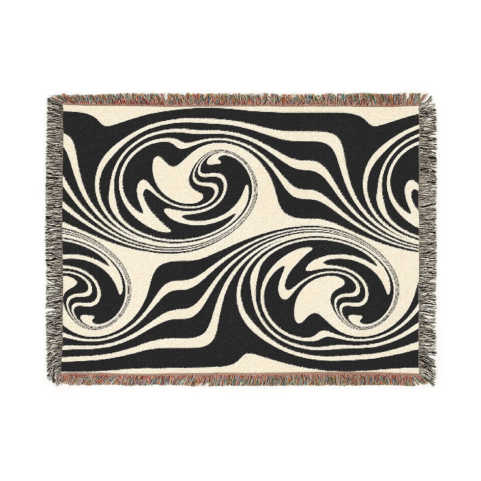 Thumbnail: Bold Swirl Woven Blanket
