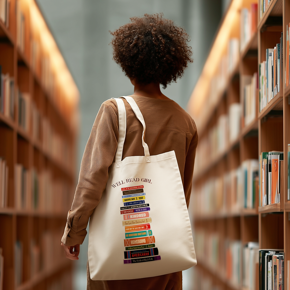 Thumbnail: Well Read Girl Tote Bag
