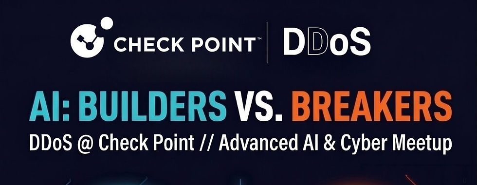 DDoS @ Check Point // Builders vs. Breakers