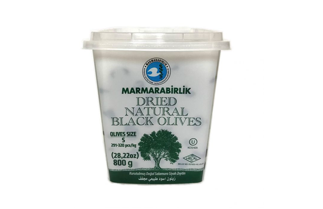 Marmarabirlik Dried Natural Black Olives Small (800g)