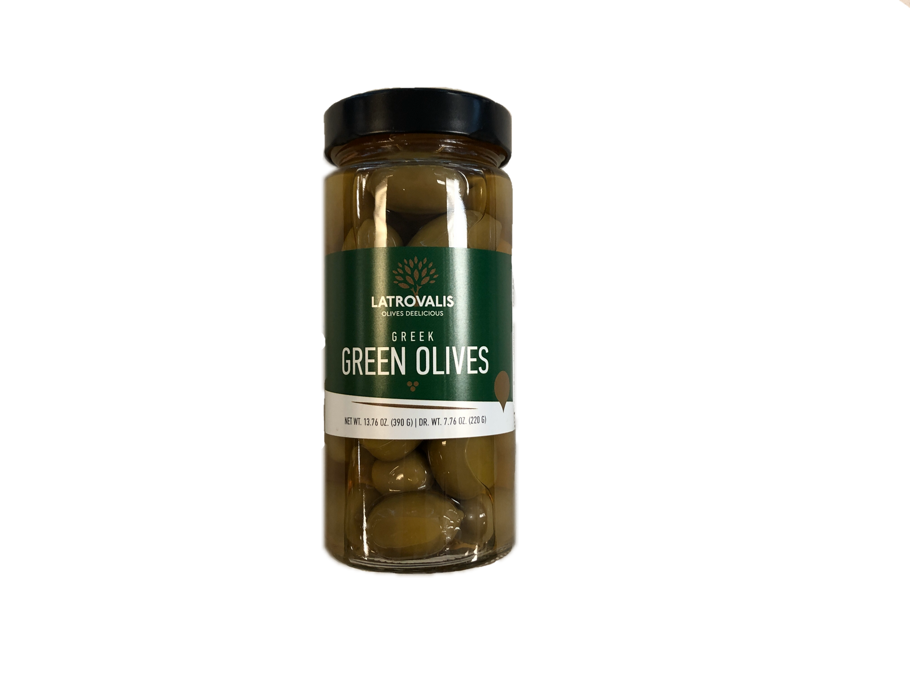 Latrovalis Greek Green Olives