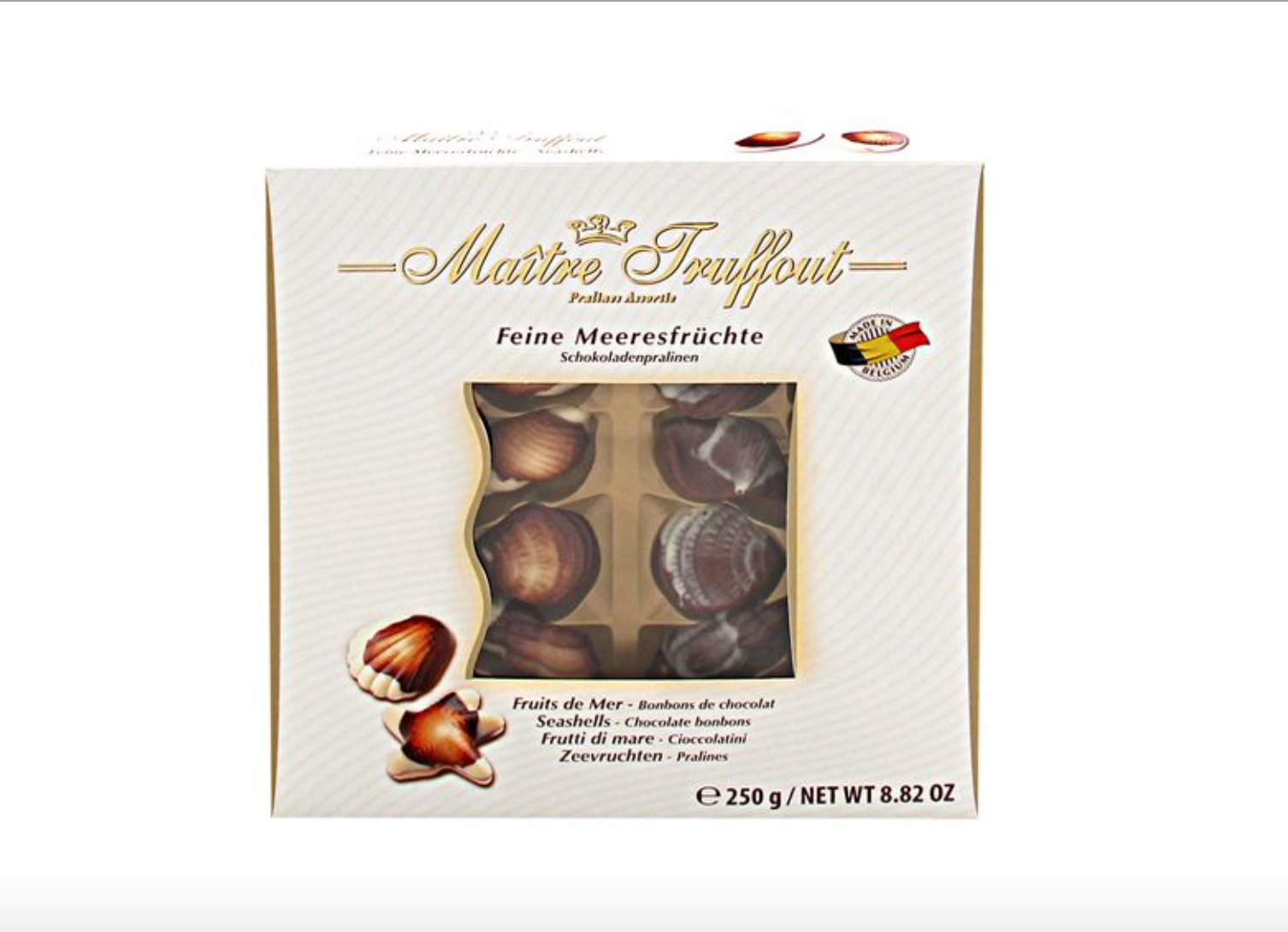 Maitre Truffout Chocolate Seashell Bonbons (250g)