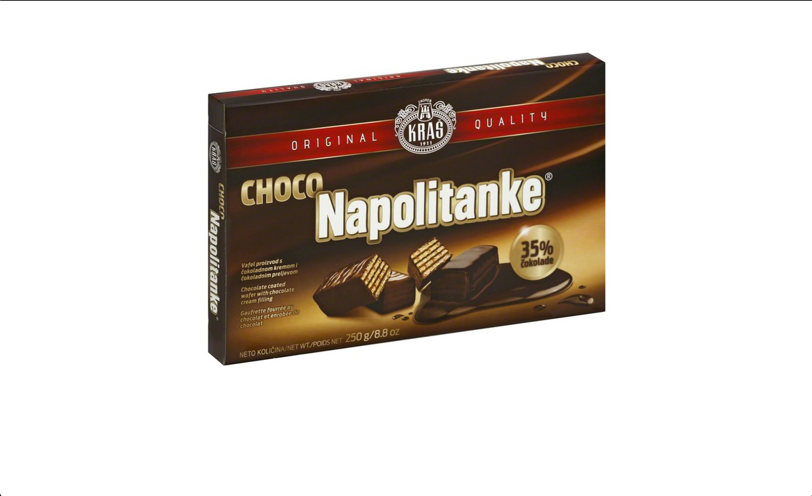 Kras Napolitanke Chocolate Covered Wafers (250g)