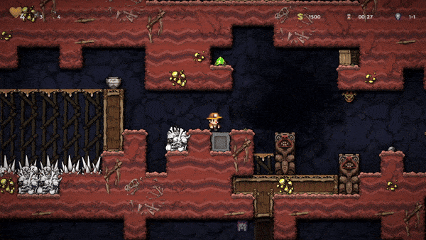 Spelunky bomb cooking showcase