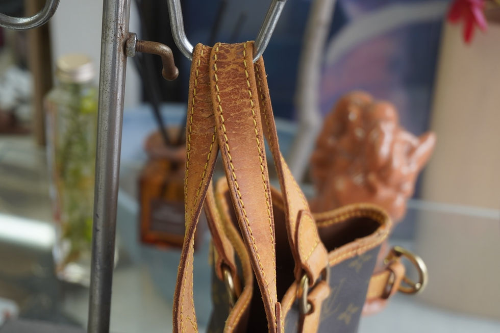 Louis Vuitton ルイヴィトン モノグラム バッグ ハンドル交換 修理 パイピング補修 ヌメ革交換 埼玉 大宮 VIVOshoesalon