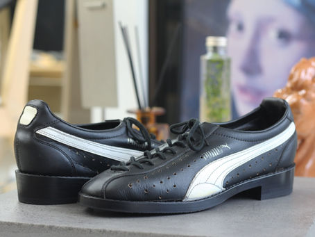【PUMA】ヴィンテージサイクリングシューズのソールカスタム事例|VIVOshoesalon