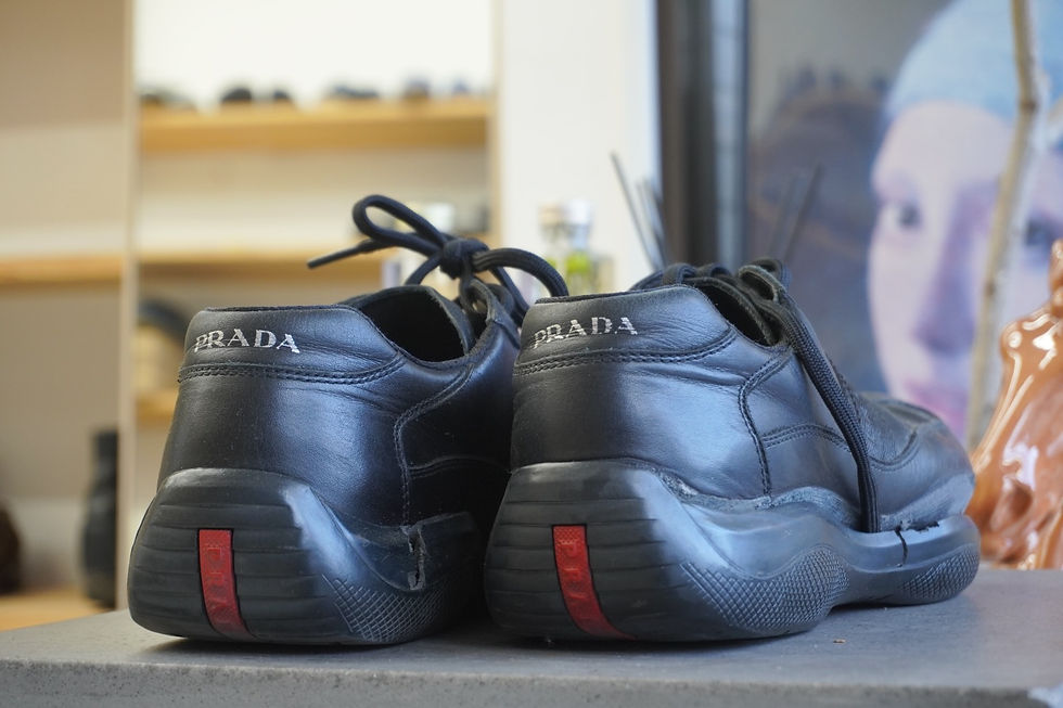 PRADA プラダ スニーカー オールソール交換 vibramフェルランニング修理 