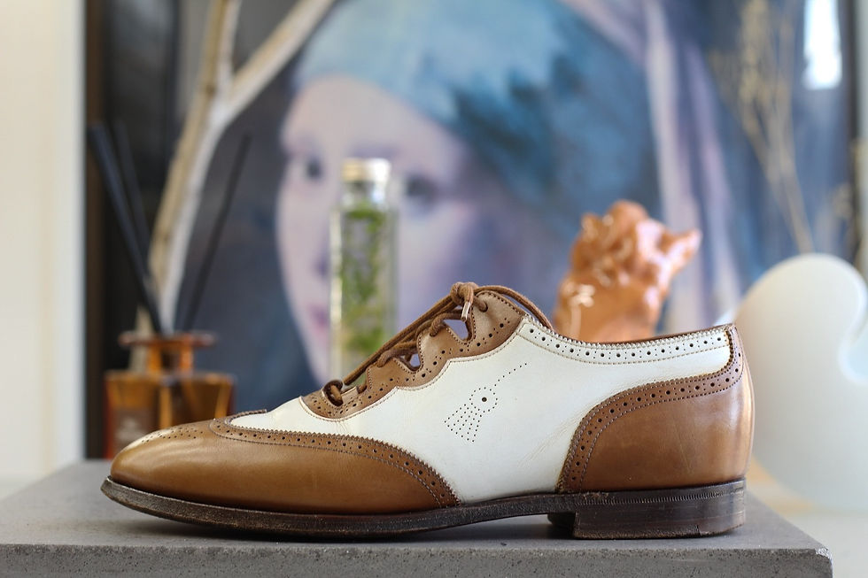 John Lobb ジョンロブ オールソール交換・ミシュランハーフラバー・スチール取付・丸洗い後の仕上がり