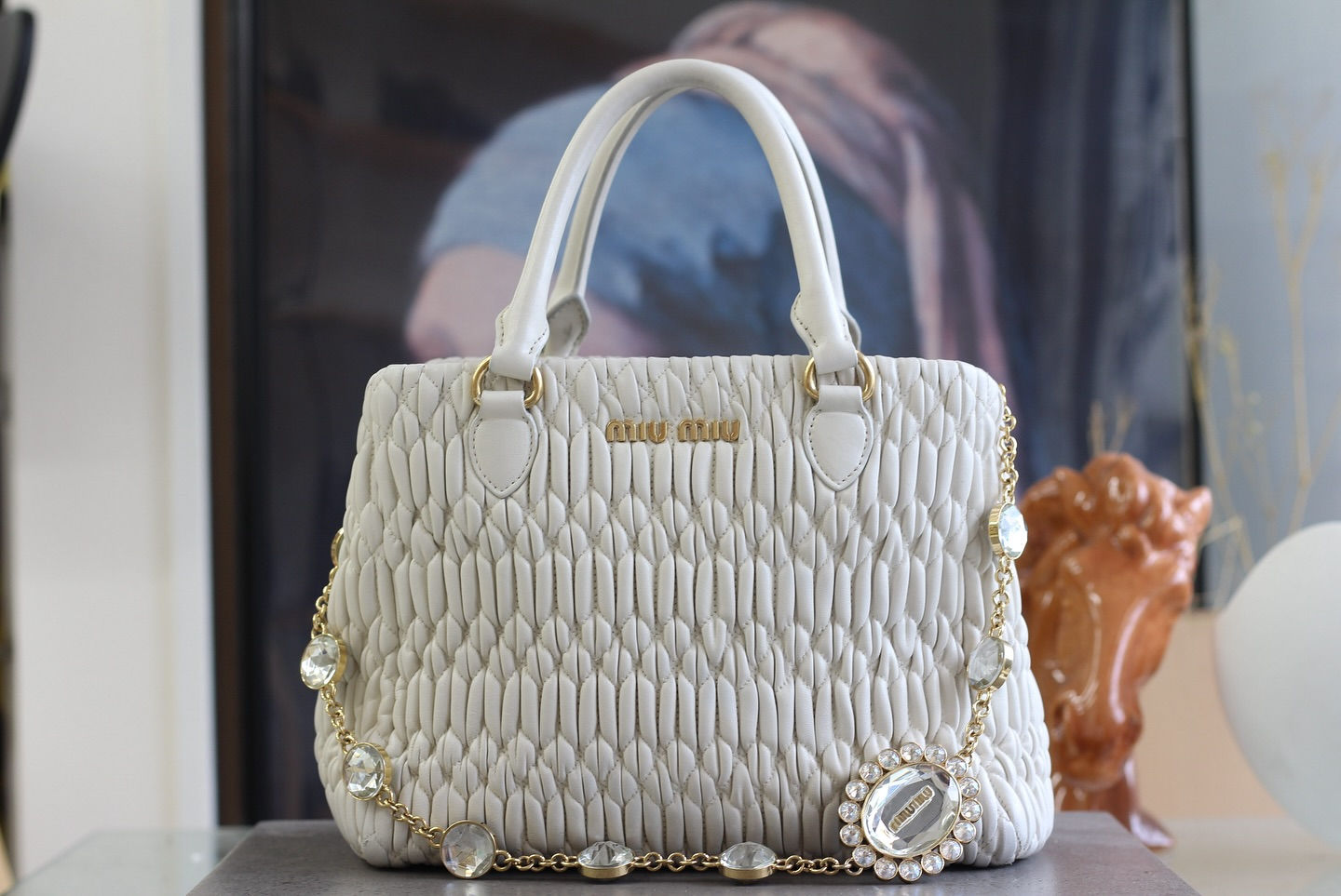 miumiuマテラッセバッグ｜全体リカラー＋撥水などフルメンテナンス施工