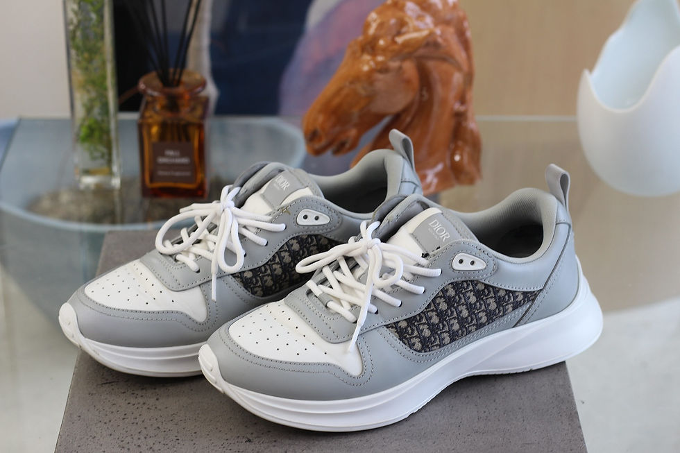 Dior ディオール スニーカーの丸洗い&撥水コーティング、傷補修施工後の写真。