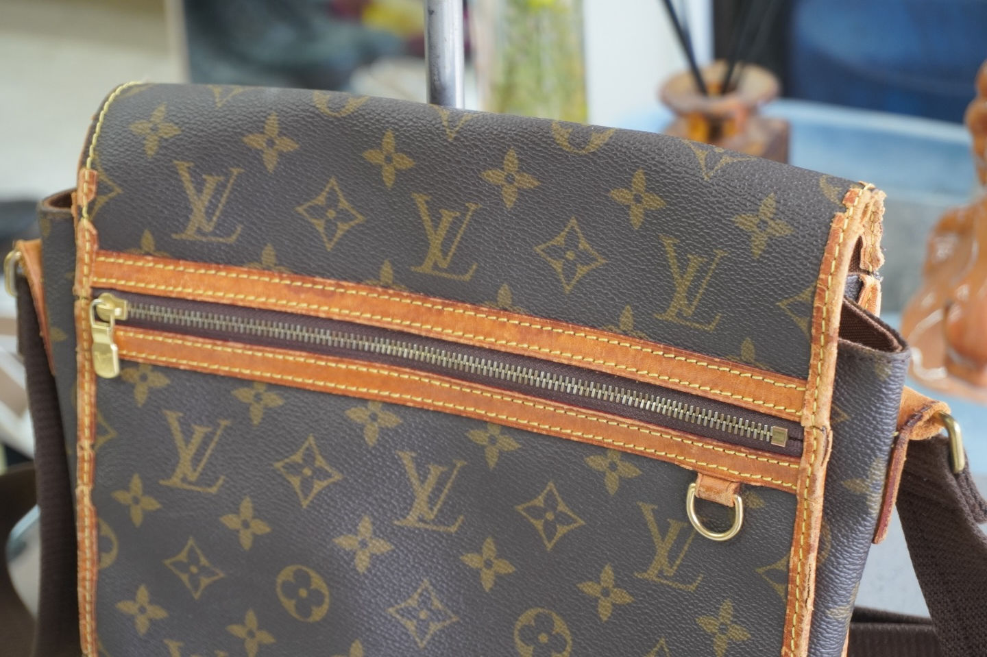 Louis Vuitton ルイヴィトン パイピング交換 修理｜モノグラム バッグ