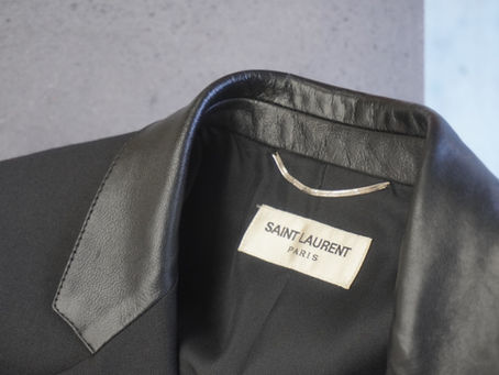 Saint Laurent(サンローラン)レザージャケット襟補修|ひび割れ・傷補修|埼玉・大宮・全国郵送対応|他店で断られた修理も対応
