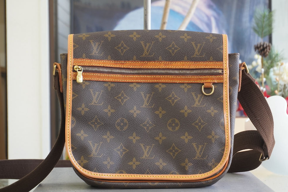 Louis Vuitton ルイヴィトン モノグラム バッグ パイピング交換 修理 ひび割れ補修 ヌメ革交換 埼玉 大宮 VIVOshoesalon