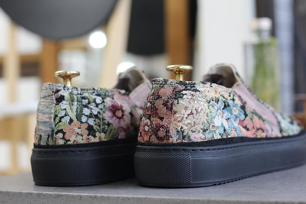 Giuseppe Zanotti スニーカーのオールソール交換修理。レザー補強で自然な仕上がりにした事例。