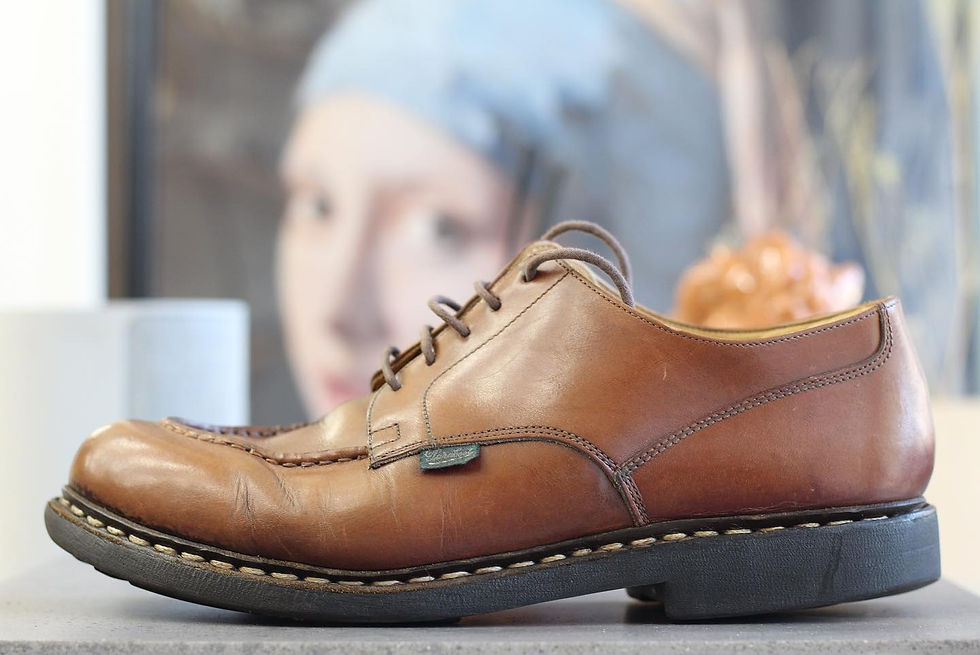 Paraboot パラブーツ シャンボードをリッジウェイソールでオールソール交換+撥水加工した修理後の写真。