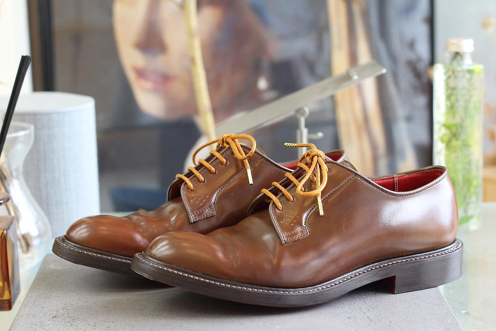 REGAL リーガルのウイスキーコードバン ミラーソール+トライアンフスチール施工 VIVOshoesalon