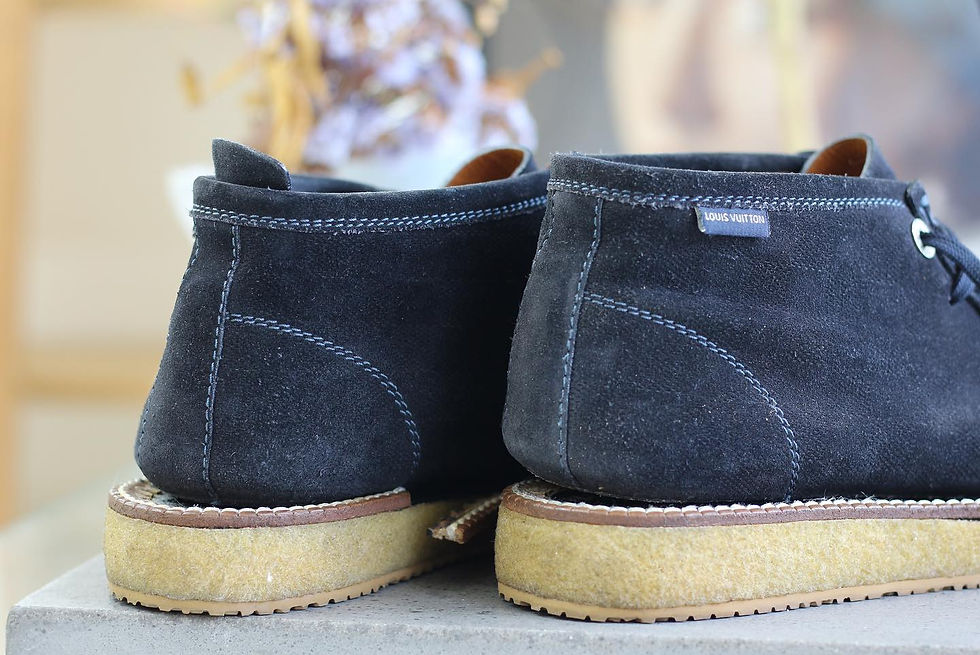 ルイヴィトンのオールソールカスタム vibram #2060仕上げ後の写真