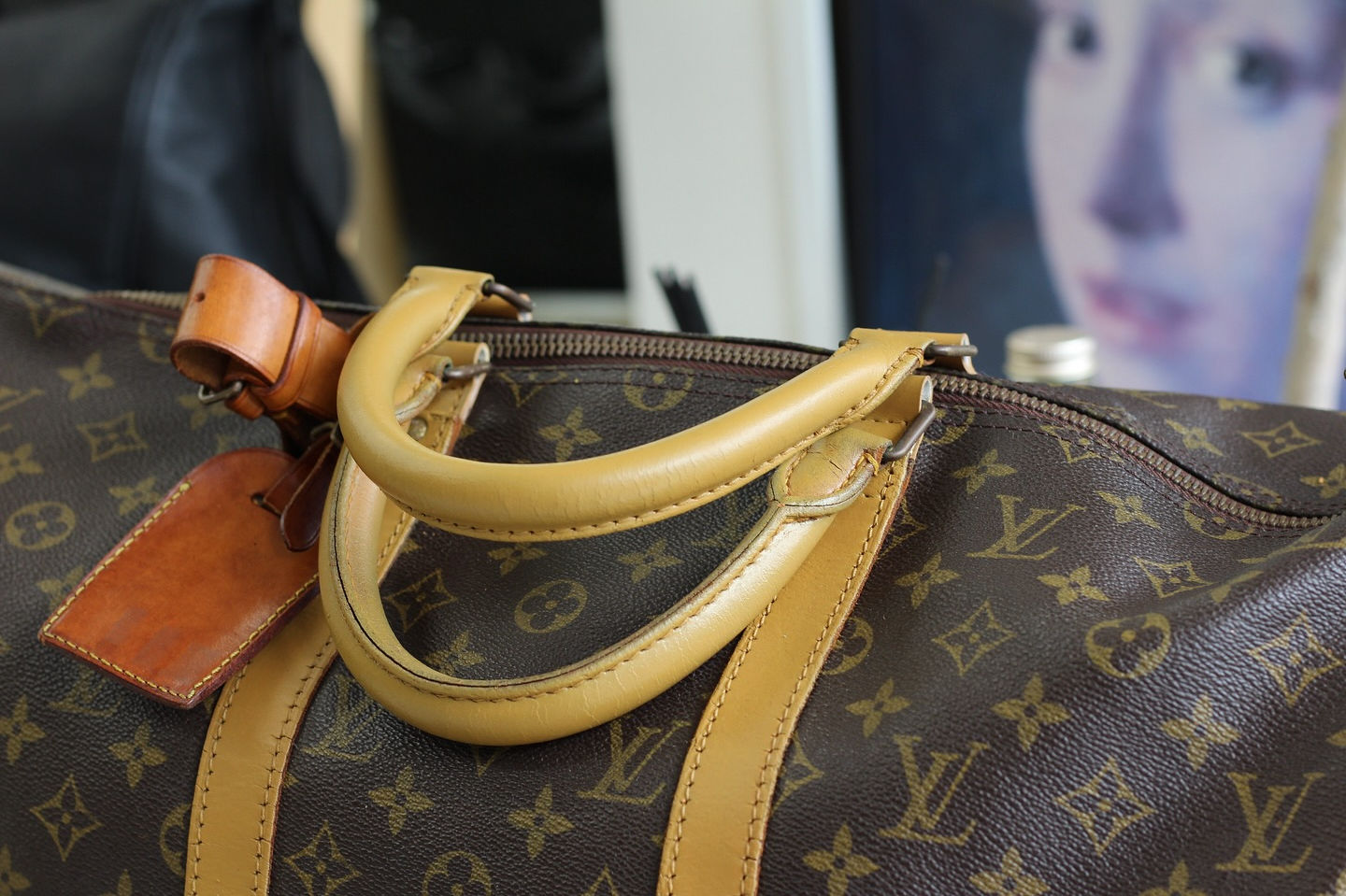Louis Vuitton ルイヴィトン バッグ修理 ヌメ革交換＆全体リカラー