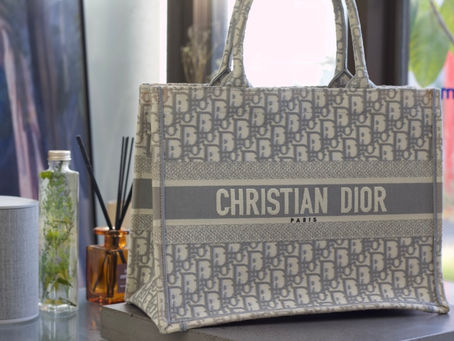 Dior ブックトート グレー 丸洗いクリーニング+撥水コーティング(埼玉 大宮 VIVOshoesalon 郵送可・他店で断られた修理)
