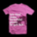 ピンクロストプリントTシャツ