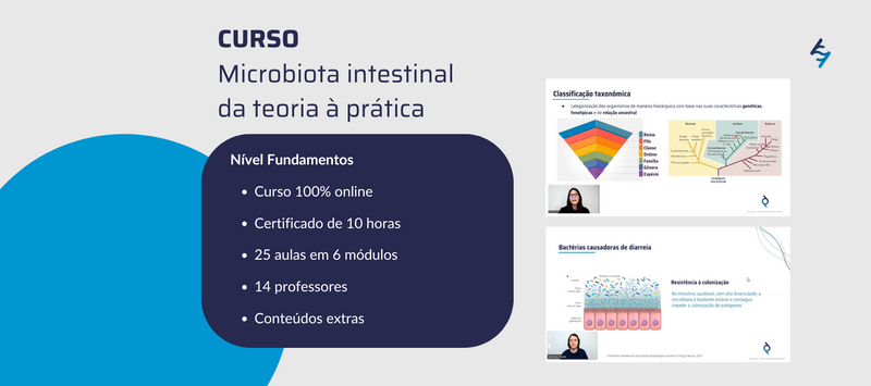 Aulas do curso Fundamentos em microbioma intestinal
