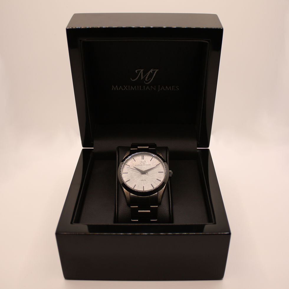 Miniaturbild: MJ Tantalum Uhr mit Edelstahlband - Black Limited