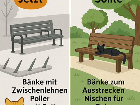 🪑 Wenn du dich nicht mal mehr hinlegen darfst – was sagt das über unsere Städte?