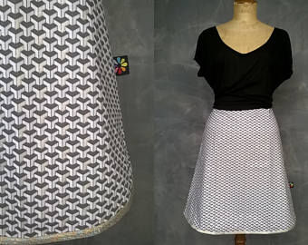 Jupe fantaisie blanche