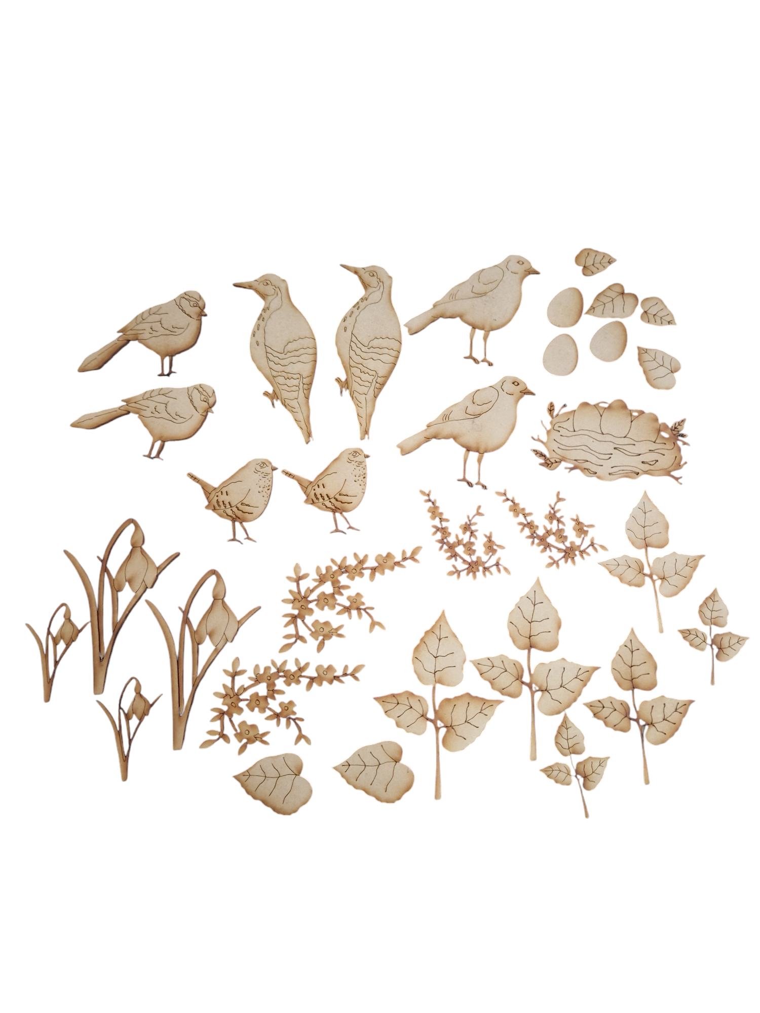 Mixed Bird and Foliage Pack