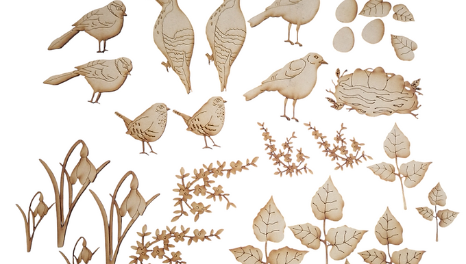 Mixed Bird and Foliage Pack