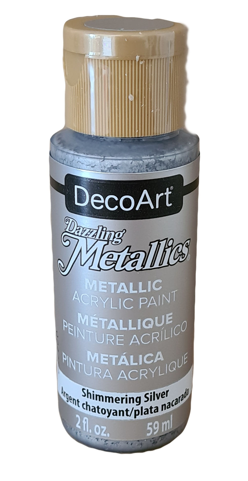 Thumbnail: Shimmering Silver Metallics Acrylic Paint