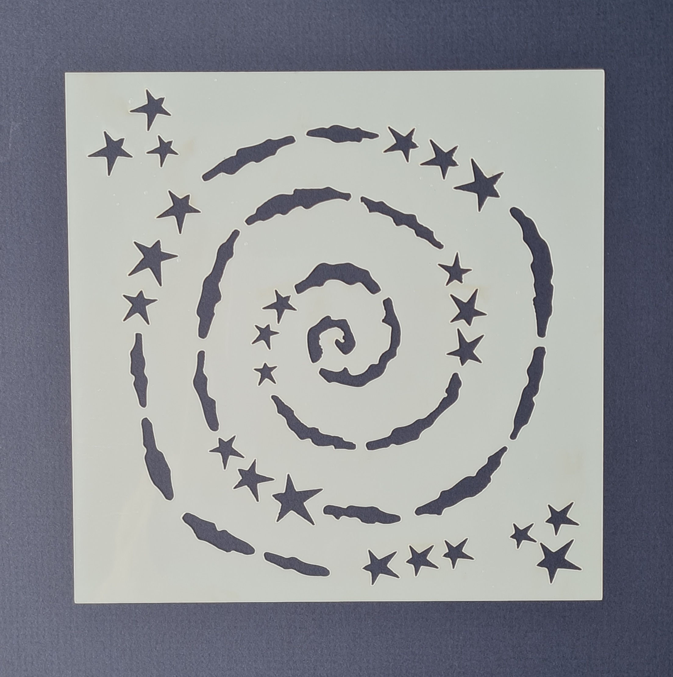 Spiral Galaxy Stencil