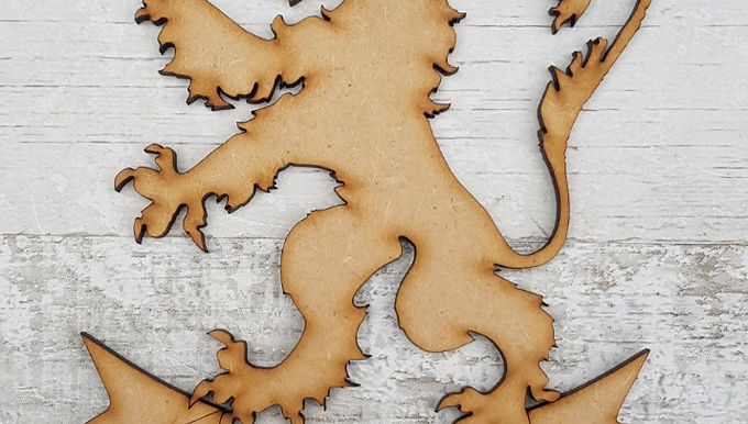Lion Rampant and Scroll