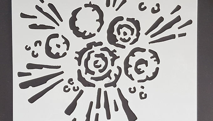 Big Splat 2 Stencil