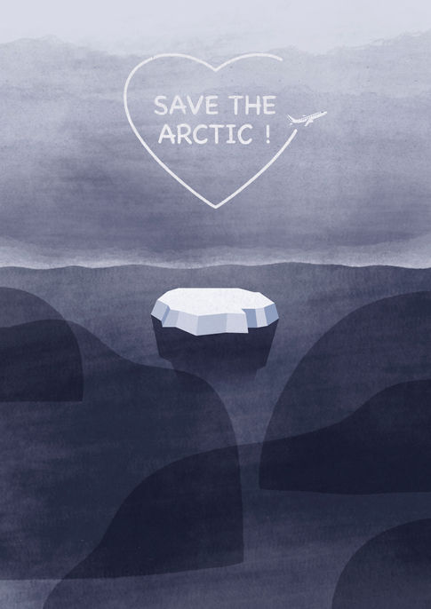 Poster Drawing the Times - Opwarming van de Aarde