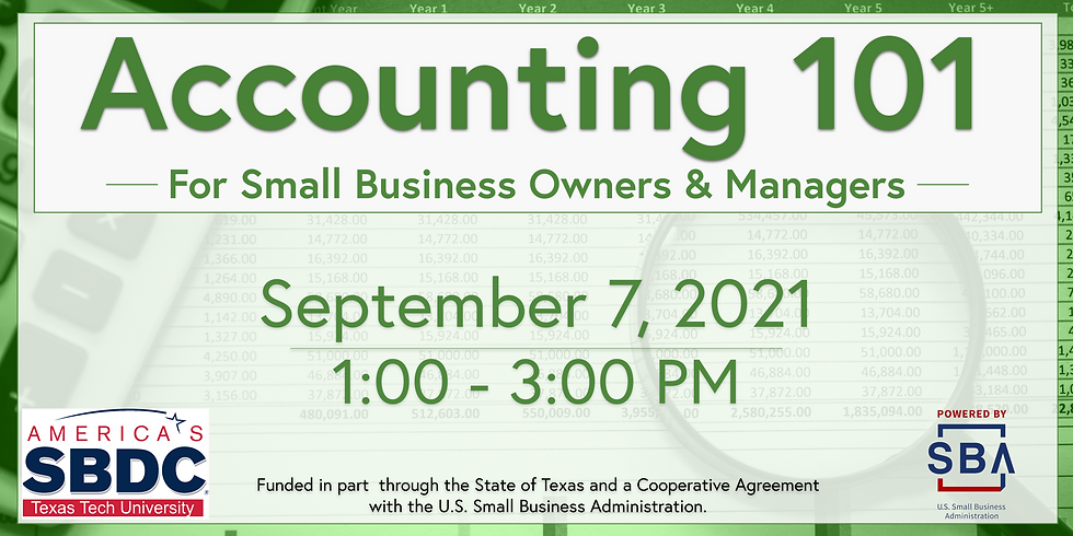Accounting 101 for Small Business Owners & Managers