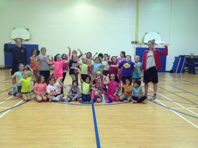 Muscles Picture with Kait and Paige