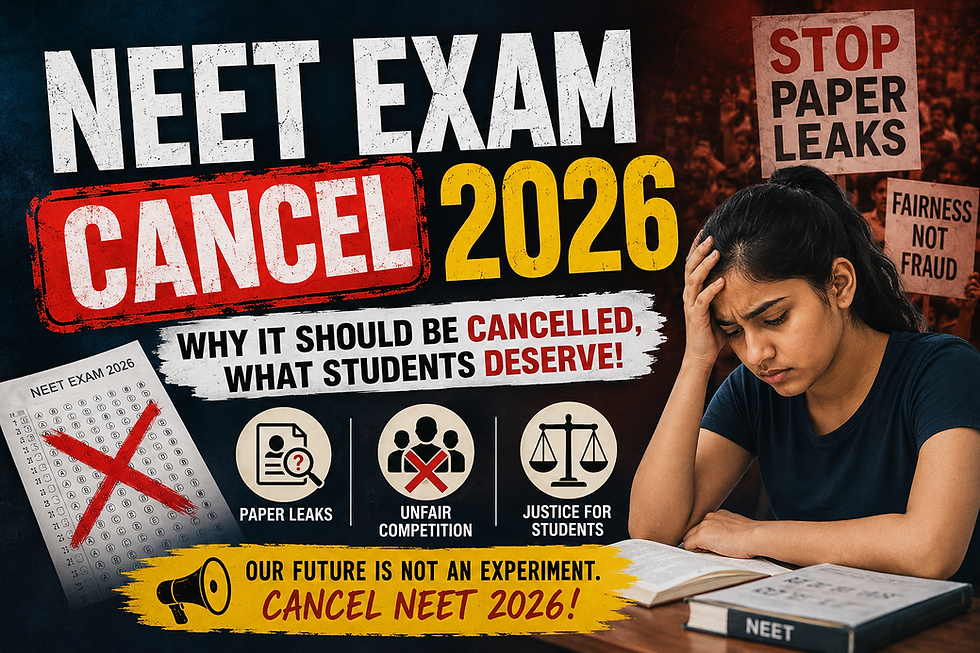 NEET Exam Cancelled