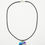 Miniature : Collier pendentif rond aux motifs abstrait violet et bleu